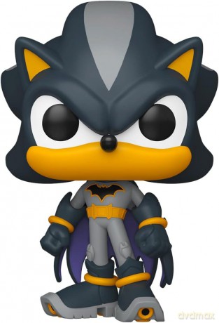 DC's Justice League and Sonic the Hedgehog POP! Movies Vinyl Figures Shadow/Batman 9 cm