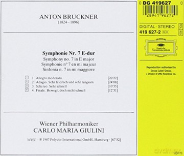 Wp Giulini: Bruckner:Sym 7 [CD]