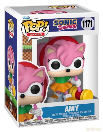 Sonic - The Hedgehog POP! Games Vinyl Figures Amy Rose with Piko Hammer  9 cm