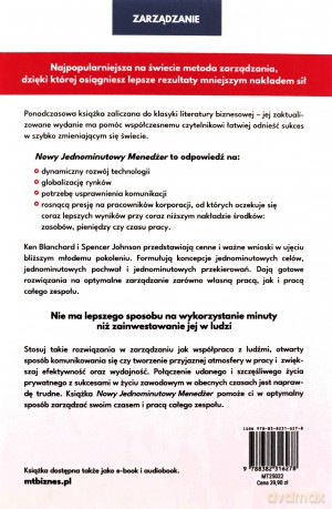 Nowy Jednominutowy Menedżer - Ken Blanchard, Spencer Johnson [KSIĄŻKA]
