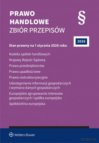 Prawo handlowe. Zbiór przepisów. 2026 [KSIĄŻKA]