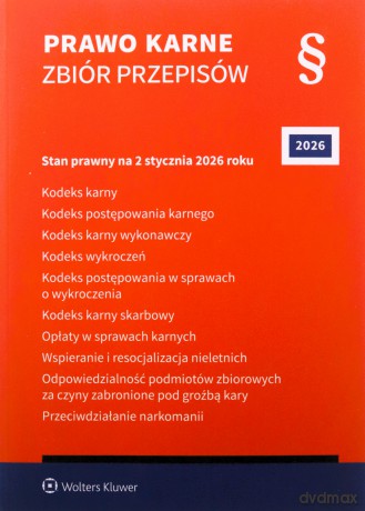 Prawo karne Zbiór przepisów. 2026 [KSIĄŻKA]