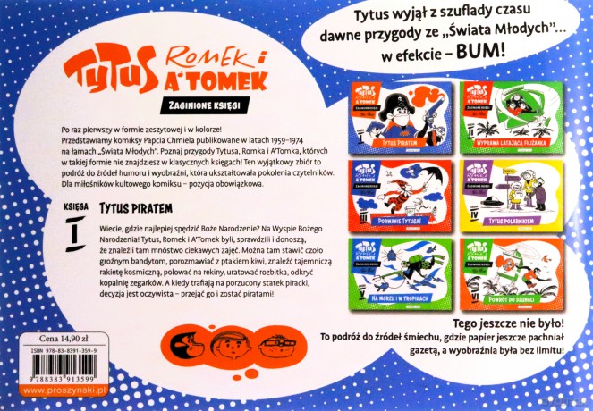 Tytus piratem. Tytus Romek i A'Tomek - Zaginione księgi 1 - Henryk Jerzy Chmielewski [KSIĄŻKA]