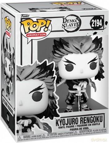 Demon Slayer: Kimetsu no Yaiba POP! Animation Vinyl Figures Rengoku(Sumi-Ink) 9 cm