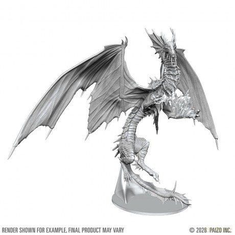 Pathfinder Deep Cuts Unpainted Boxed Miniature Adult Mirage Dragon 23 cm