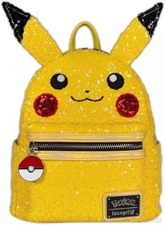 Pokemon by Loungefly Mini Backpack World 1-1 Sequin Pikachu Cosplay