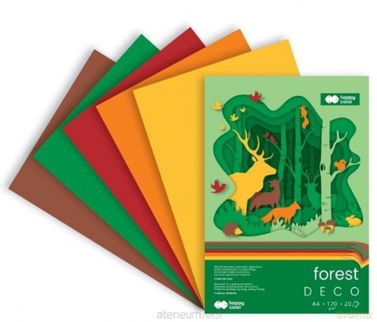 Blok Hobby Deco Forest A4 20 ark 5 kol