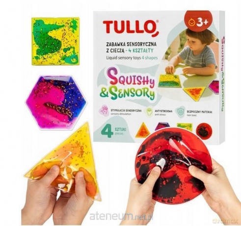 Gniotki sensoryczne z cieczą squishy 4szt