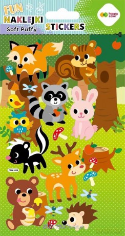 Naklejki 3D Soft Puffy Animals 110x205
