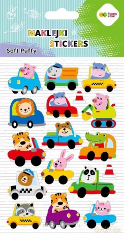 Naklejki 3D Soft Puffy Cars 110x205