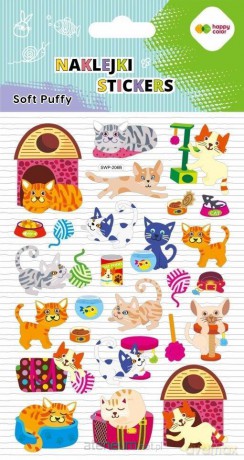 Naklejki 3D Soft Puffy Cat 110x205