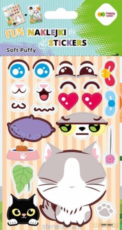 Naklejki 3D Soft Puffy Cat 110x205