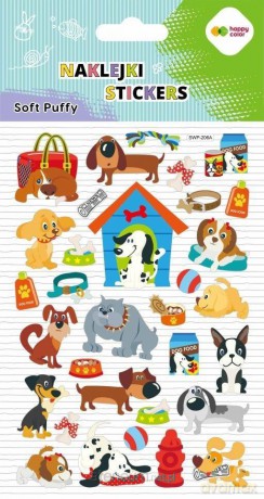 Naklejki 3D Soft Puffy Dog 110x205
