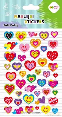 Naklejki 3D Soft Puffy Hearts 110x205