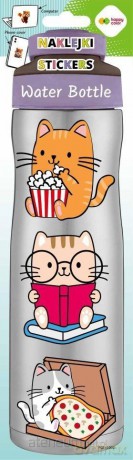 Naklejki Water Bottle Baby Cats 83x286