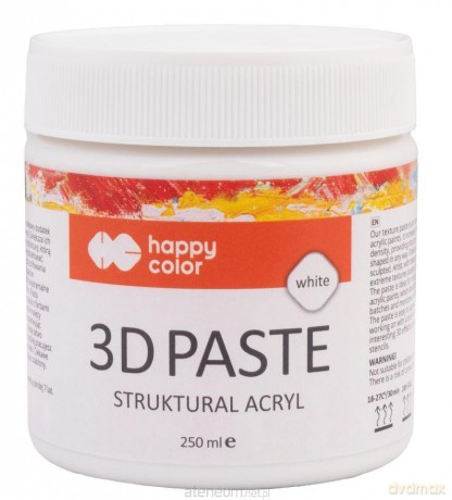 Pasta strukturalna 3D akrylowe biała