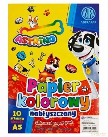 Zeszyt papierów kolorowych nabłyszczanych (10szt)