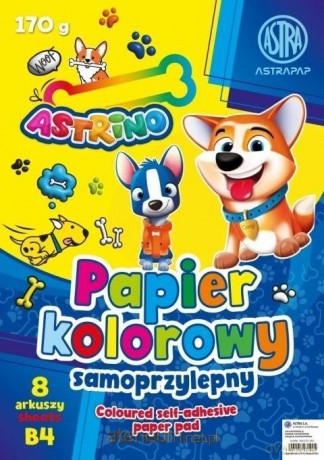 Zeszyt papierów kolorowych samoprzylepnych (10szt)