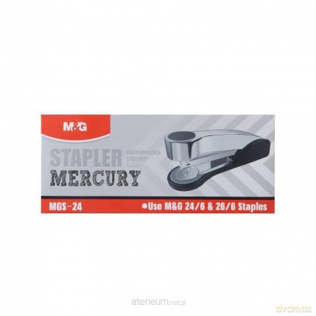 Zszywacz metalowy Mercury 24/6 25K srebrny