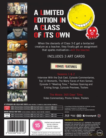 Assassination Classroom - The Complete Series Limited Edition [9xBlu-Ray]