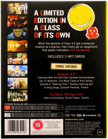 Assassination Classroom - The Complete Series Limited Edition [9xBlu-Ray]