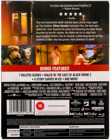 Black Phone 2 (steelbook) (Czarny telefon 2) [Blu-Ray 4K]+[Blu-Ray]