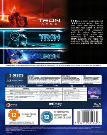 Disney's Tron 3 Movie Collection [3xBlu-Ray]