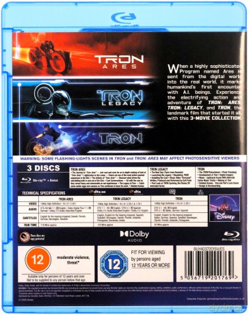 Disney's Tron 3 Movie Collection [3xBlu-Ray]