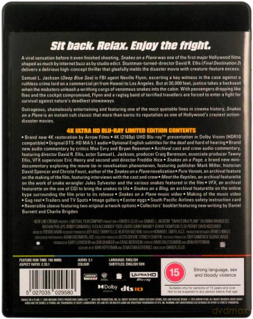 Snakes On A Plane (Limited) (Węże w samolocie) [Blu-Ray 4K]