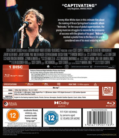 Springsteen: Deliver Me From Nowhere (Springsteen: Ocal mnie od nicości) [2xBlu-Ray]
