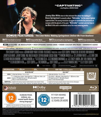 Springsteen: Deliver Me From Nowhere (Springsteen: Ocal mnie od nicości) [Blu-Ray 4K]+[Blu-Ray]