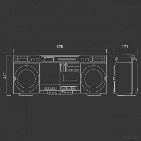 Boombox M-380 GB czarny