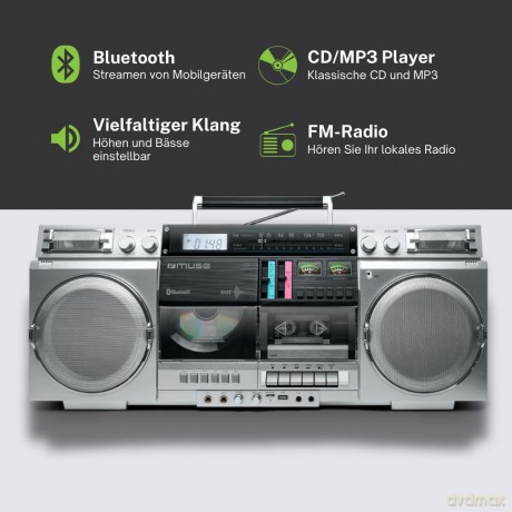 Boombox M-380 GBS srebrny