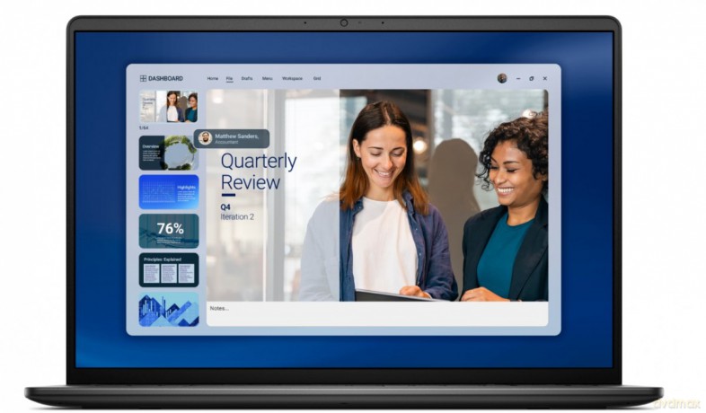 Laptop Dell 16 DC16255 W11P Ryzen 7 250|16GB|512GB|AMD Radeon|FgrPr|WLAN+BT|16.0 FHD+|Backlit Kb|3C|65W|3YPS Carbon Black (Plastic)