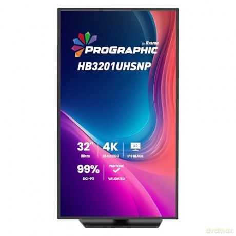 Monitor 31.5 cala ProGraphic HB3201UHSNP-B1 4K,IPS BLACK 2.0,450cd,VESA USB-c dock(PD:96W),HDMI,DP,DAISY/CHAIN,4xUSB,RJ45,3000:1,sRGB:100%,DCI-P3:99%,