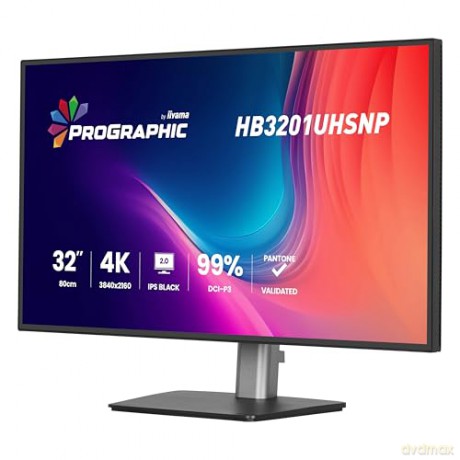 Monitor 31.5 cala ProGraphic HB3201UHSNP-B1 4K,IPS BLACK 2.0,450cd,VESA USB-c dock(PD:96W),HDMI,DP,DAISY/CHAIN,4xUSB,RJ45,3000:1,sRGB:100%,DCI-P3:99%,