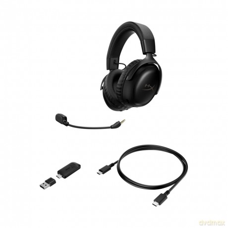 Słuchawki HyperX Cloud III bezprzewodowe czarne gaming A59YZAA
