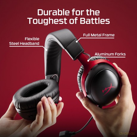 Słuchawki HyperX Cloud III bezprzewodowe czarne gaming A59YZAA