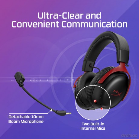 Słuchawki HyperX Cloud III bezprzewodowe czarne gaming A59YZAA