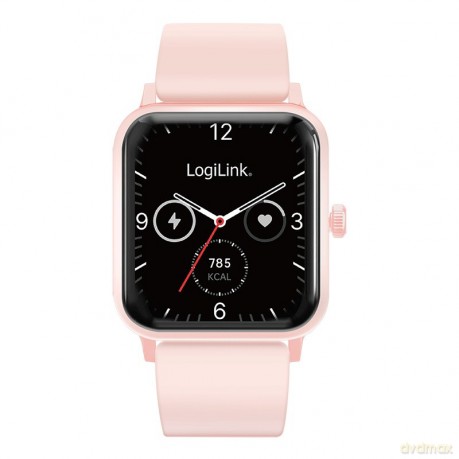 Smartwatch LCD, BT5.2 IP68, różowy