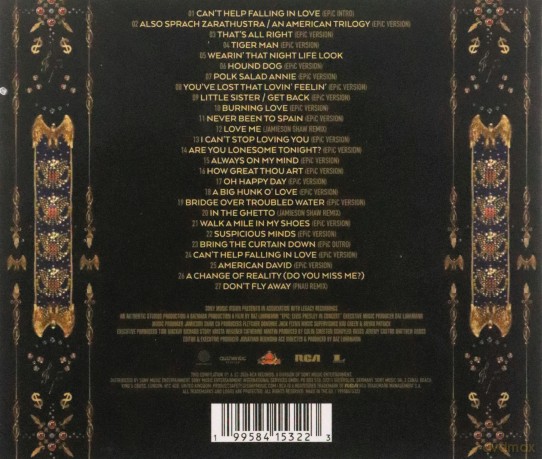 Epic: Elvis Presley In Concert soundtrack (Elvis Presley) [CD]