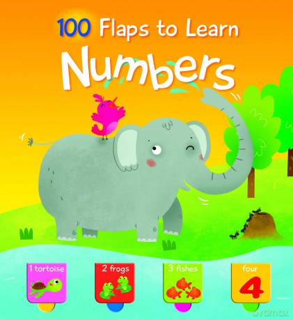 100 Flaps to LEarn: Numbers - Yoyo Books [KSIĄŻKA]