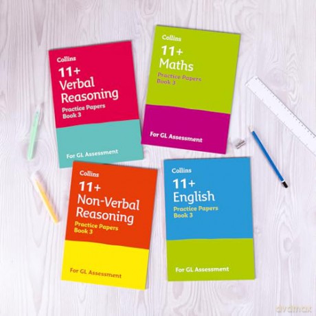 11+ GL English, Maths, Verbal Reasoning and Non-Verbal Reasoning Practice Papers Pack (with 12 Practice Papers books): For the 2026 GL Tests (Collins 11+) - Collins 11+ [KSIĄŻKA]