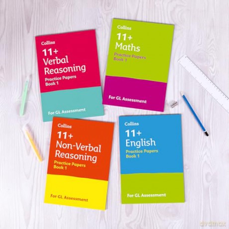 11+ GL English, Maths, Verbal Reasoning and Non-Verbal Reasoning Practice Papers Pack (with 12 Practice Papers books): For the 2026 GL Tests (Collins 11+) - Collins 11+ [KSIĄŻKA]