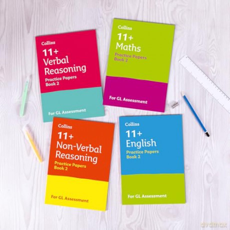 11+ GL English, Maths, Verbal Reasoning and Non-Verbal Reasoning Practice Papers Pack (with 12 Practice Papers books): For the 2026 GL Tests (Collins 11+) - Collins 11+ [KSIĄŻKA]