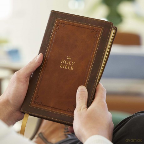 1611 KJV with Apocrypha, Brown Leathersoft: Holy Bible - Thomas Nelson [KSIĄŻKA]