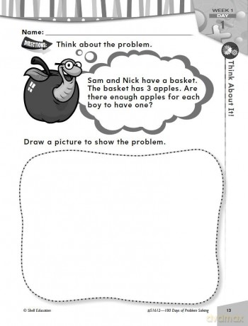 180 Days of Problem Solving for Kindergarten: Practice, Assess, Diagnose (180 Days of Practice) - Jessica Hathaway [KSIĄŻKA]