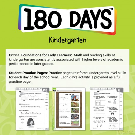 180 Days of Problem Solving for Kindergarten: Practice, Assess, Diagnose (180 Days of Practice) - Jessica Hathaway [KSIĄŻKA]