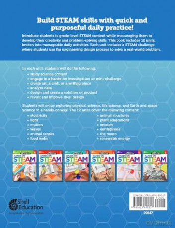 180 Days: Hands-On STEAM for Grade 4: Practice, Assess, Diagnose (180 Days of Practice) - Cheryl Lane [KSIĄŻKA]