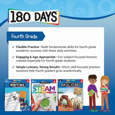 180 Days: Hands-On STEAM for Grade 4: Practice, Assess, Diagnose (180 Days of Practice) - Cheryl Lane [KSIĄŻKA]